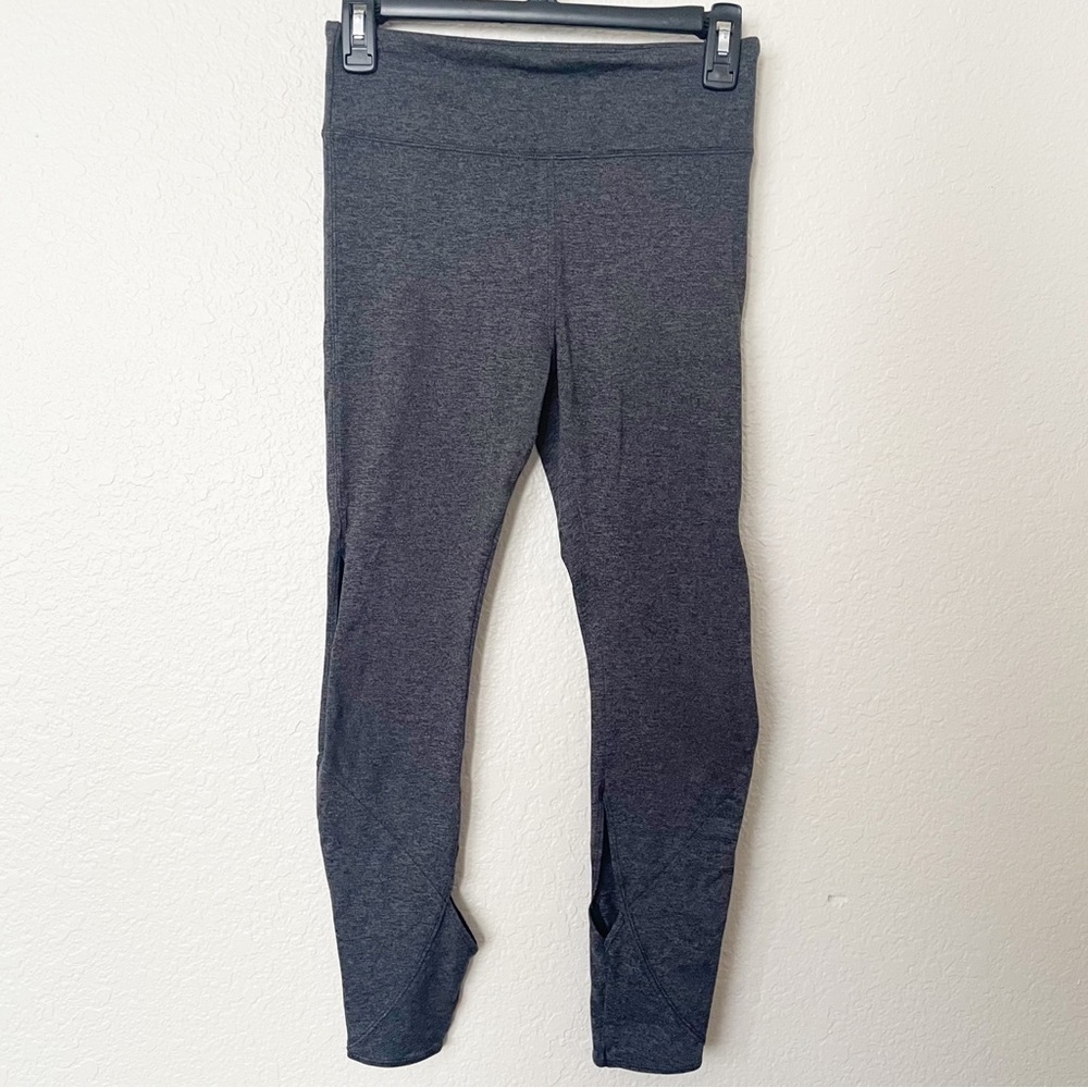 Free People Movement High Waisted Cut Out Grey Leggings Tights